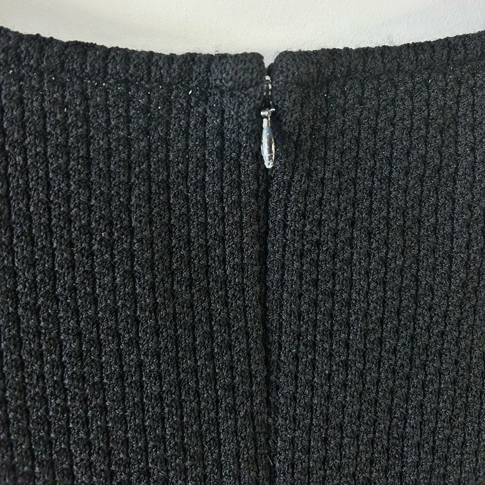 ST. JOHN CAVIAR Knit Classic Dress Wool Blend - Picture 7 of 10
